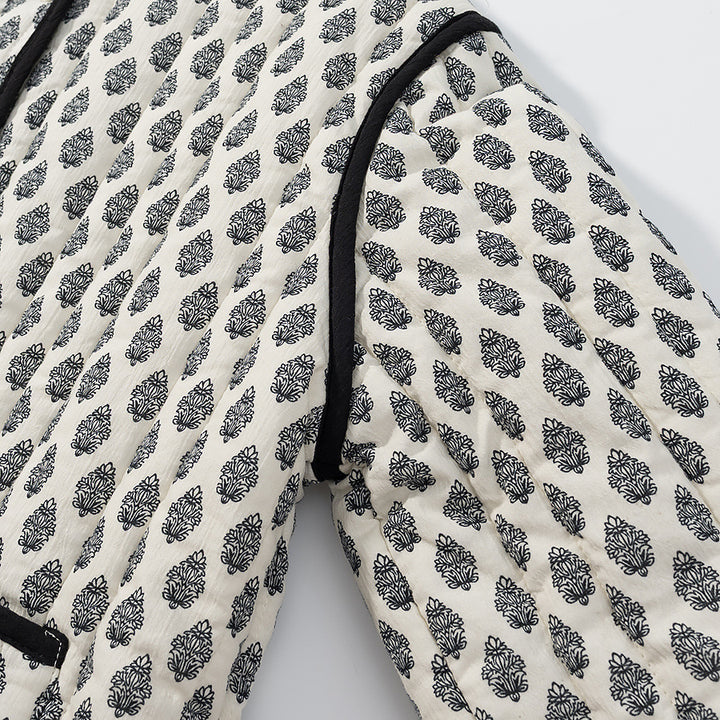 Veste matelassée pour femmes avec motif tendance et poches pratiques Chic & Stil