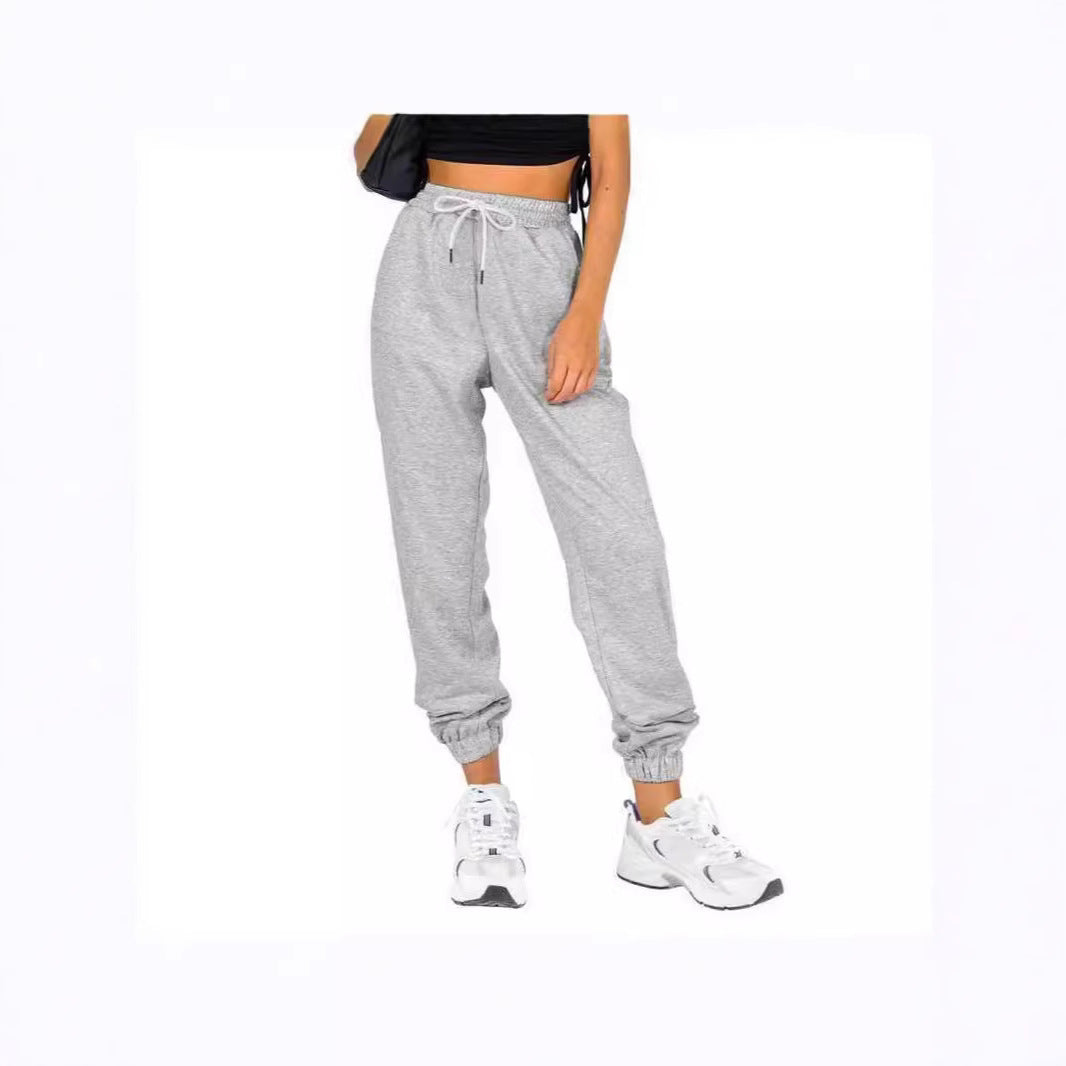 Pantalon de jogging sportif pour femmes avec cordon de serrage pratique et taille élastique Chic & Stil