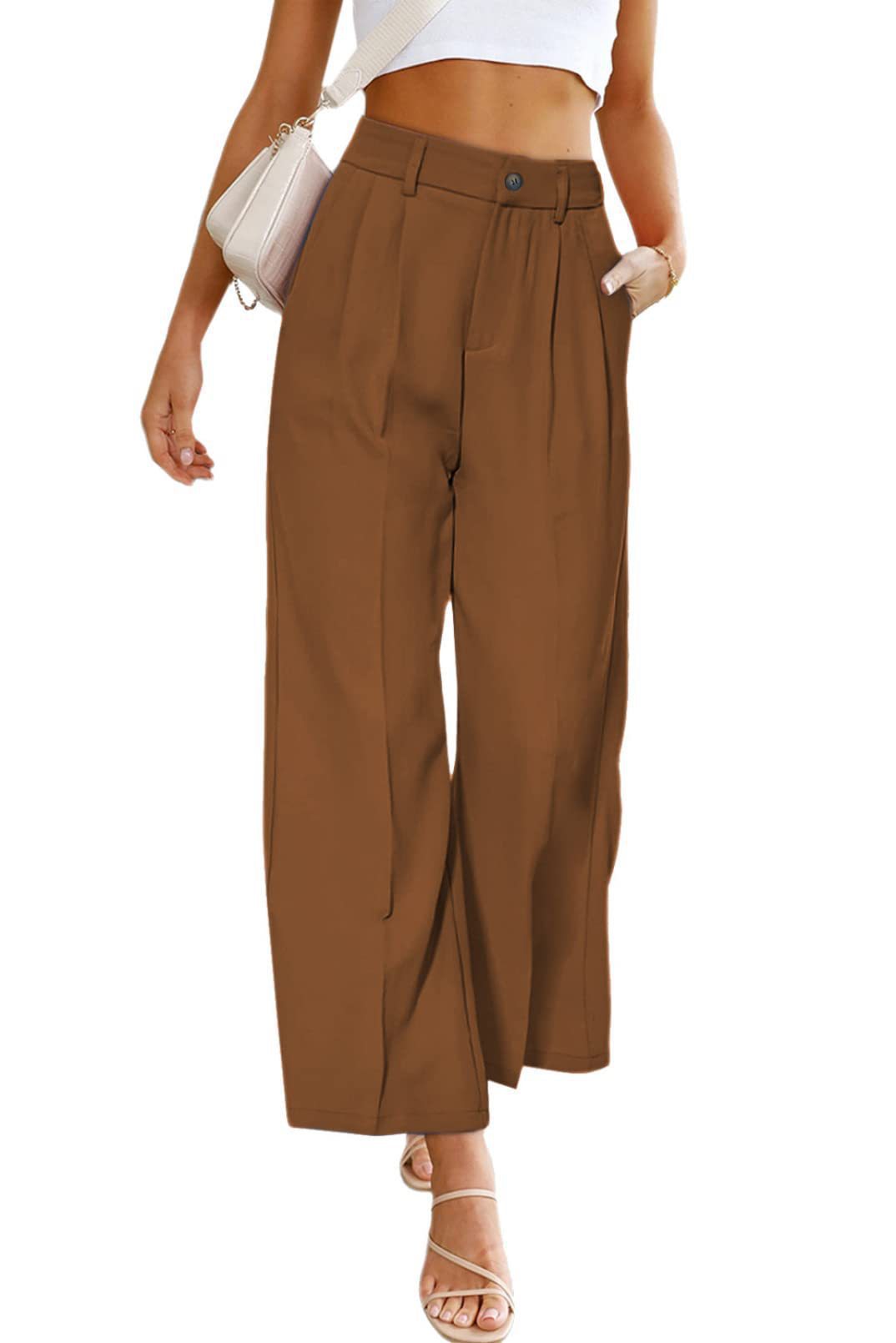 Women's high jump pants with elegant draping Lune London