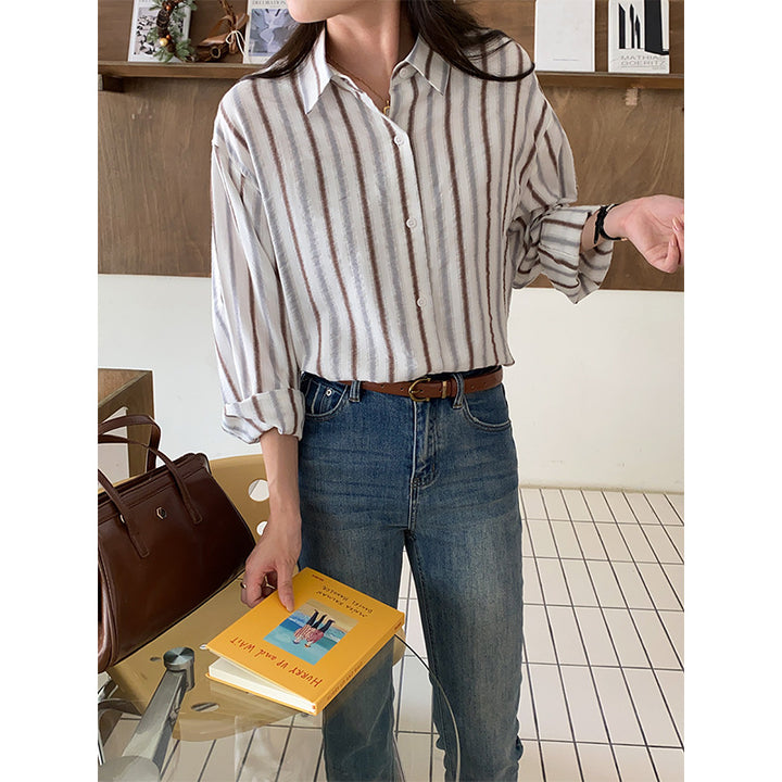 Ladies casual striped blouse Chic & Stil