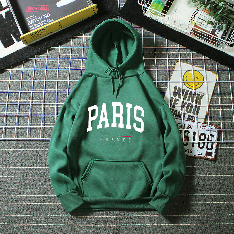 Women's hoodie with large Paris print Chic & Stil