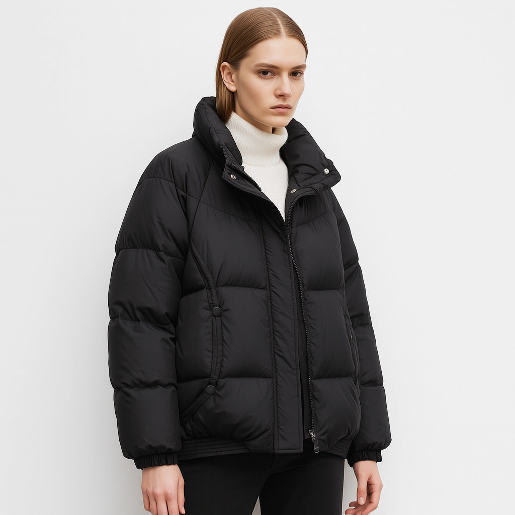 Ladies Thief Down Jacket with modern collar and practical pockets Amarae