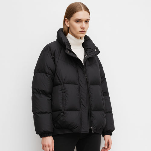 Ladies Thief Down Jacket with modern collar and practical pockets Amarae