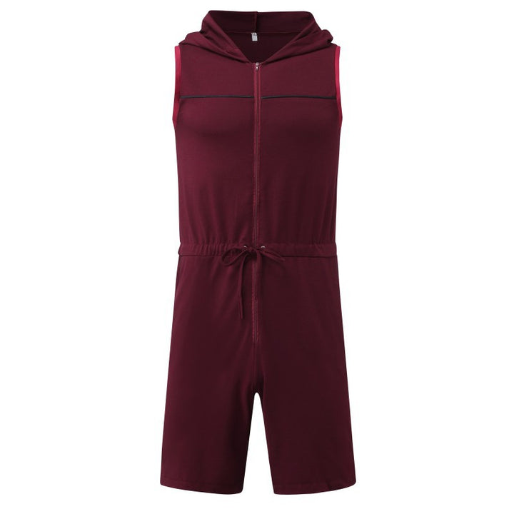 Sleeveless men's suit with hood and practical drawstring Lune London