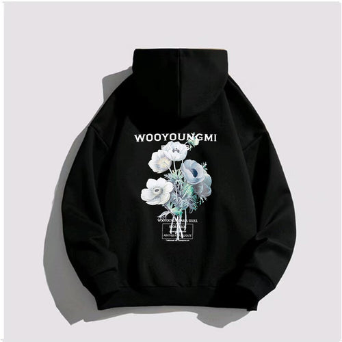Women's hoodie with artistic floral print Chic & Stil