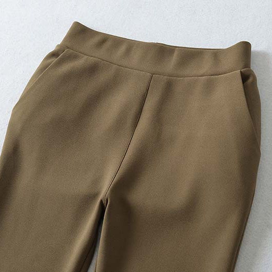 Women high-waisted stretch flared pants with wide bootcut cut Amarae
