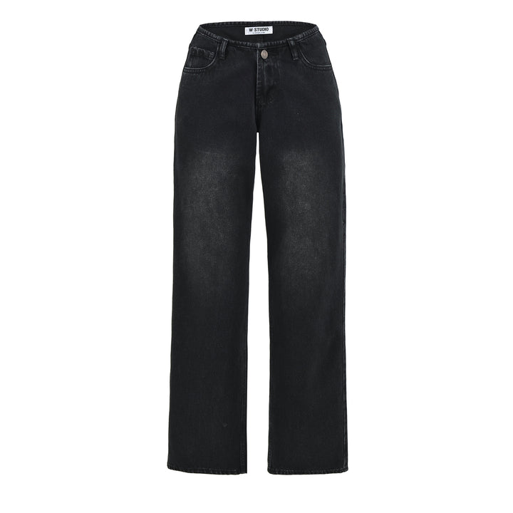 Women Highwaist Cropped Jeans with straight cut and wide leg Amarae