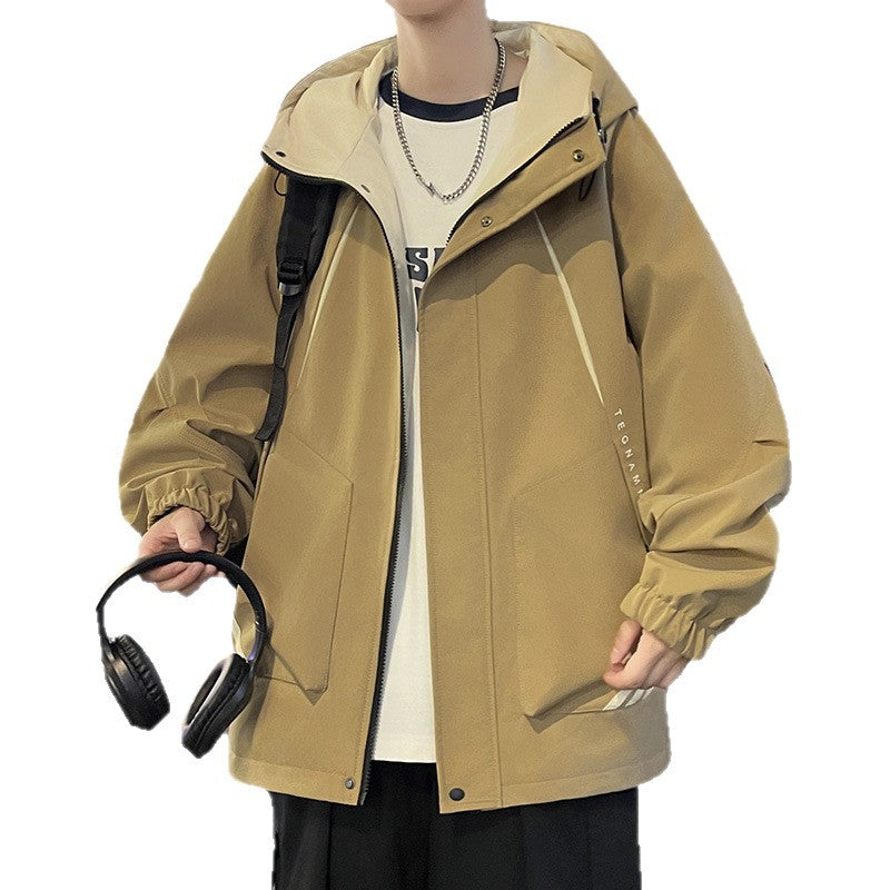 Lightweight men's jacket with adjustable hood Lune London