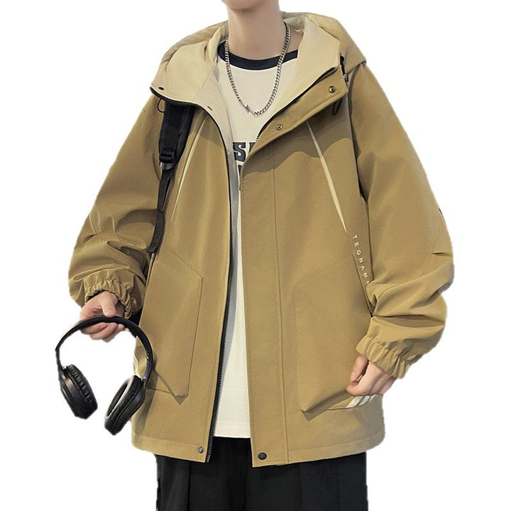 Lightweight men's jacket with adjustable hood Lune London