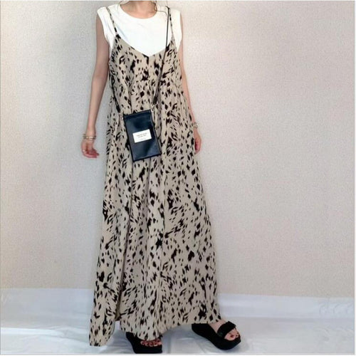 Maxi A-line dress for women with adjustable straps Amarae