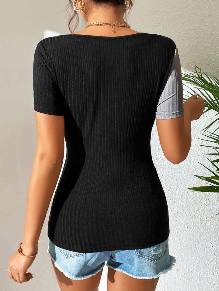 Lune London asymmetrical design women's fashion T-shirt