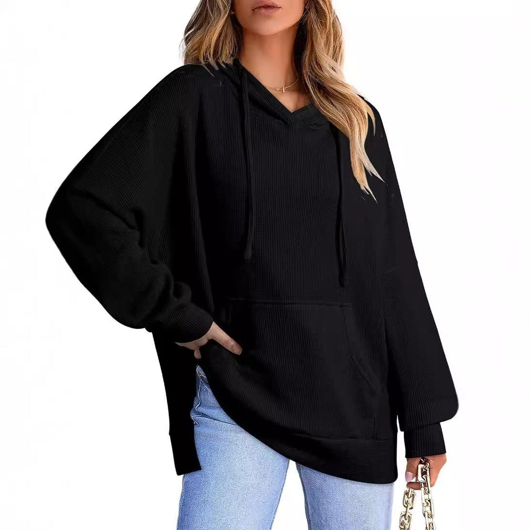 Oversized women's hoodie in waffle pique Lune London