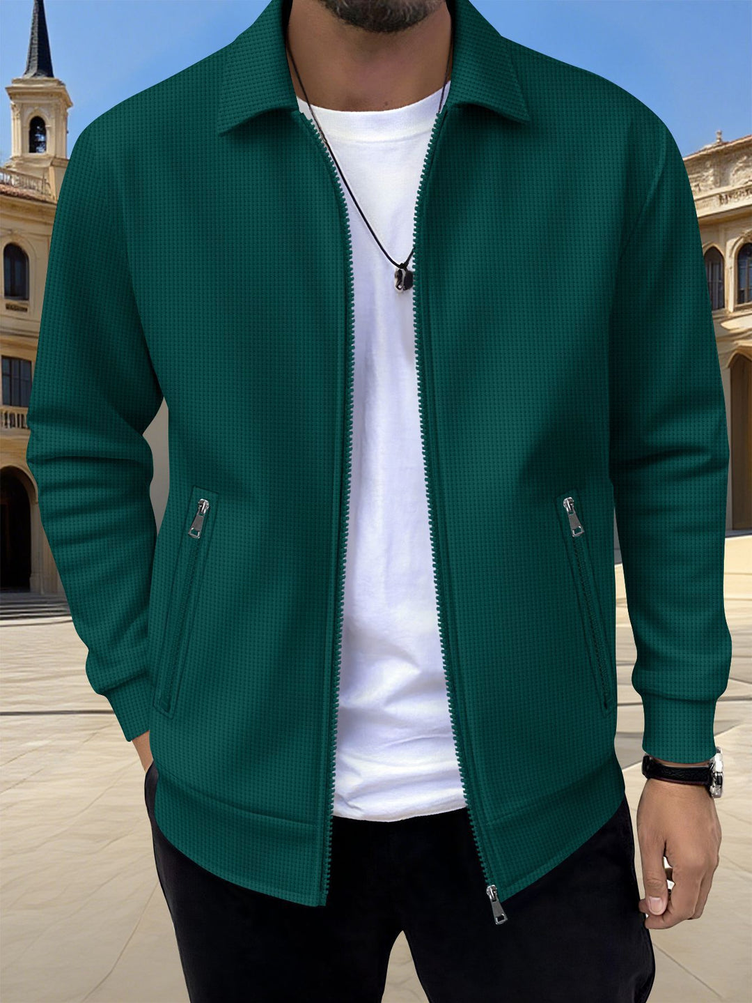 Men's sports jacket with zipped side pockets Lune London
