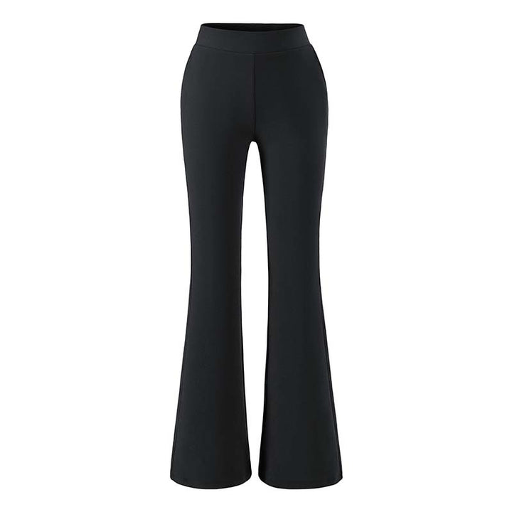 Women high-waisted stretch flared pants with wide bootcut cut Amarae
