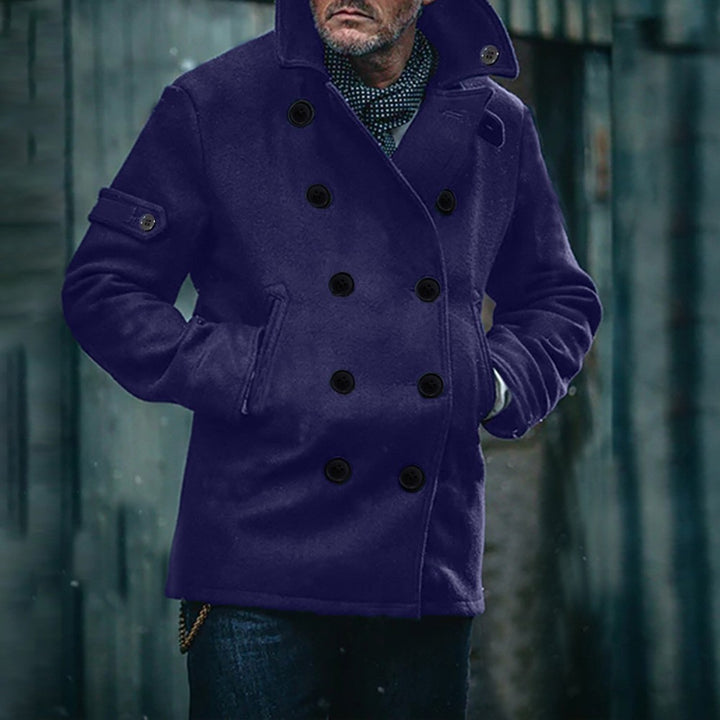 Elegant double-breasted coat for men Lune London