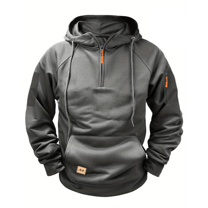 Men's sporty hoodie with practical zipper Lune London