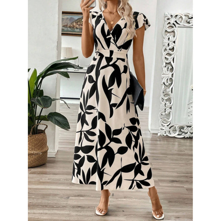 Lune London Floral A-Line Maxi Dress for Women