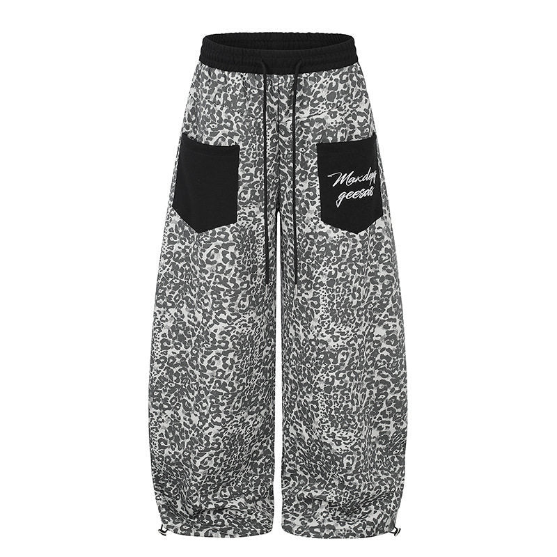 Women Extra Wide Palazzo Lounge Pants in Culotte Cut with Elastic Comfort Waistband, Contrasting Patch Pockets and Adjustable Hem Amarae