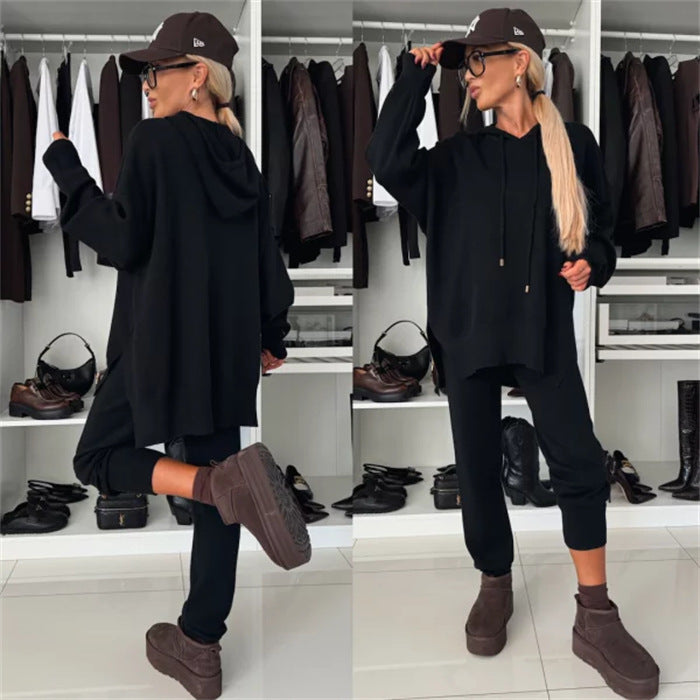 Ladies High Comfort Chic Hoodie and Jogging Pants Set