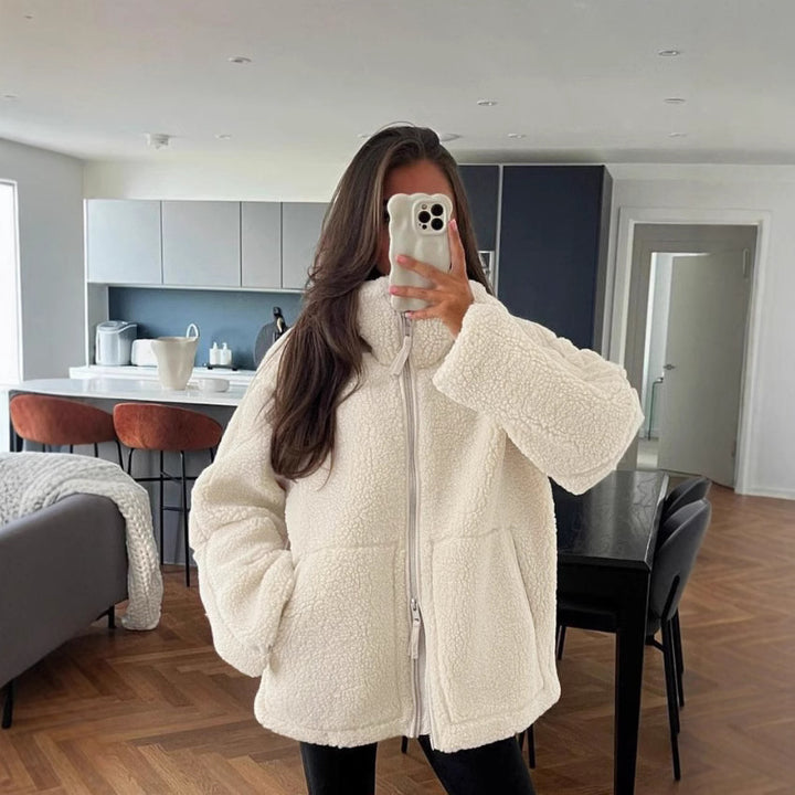 Women Oversized Chic Fleece Jacket