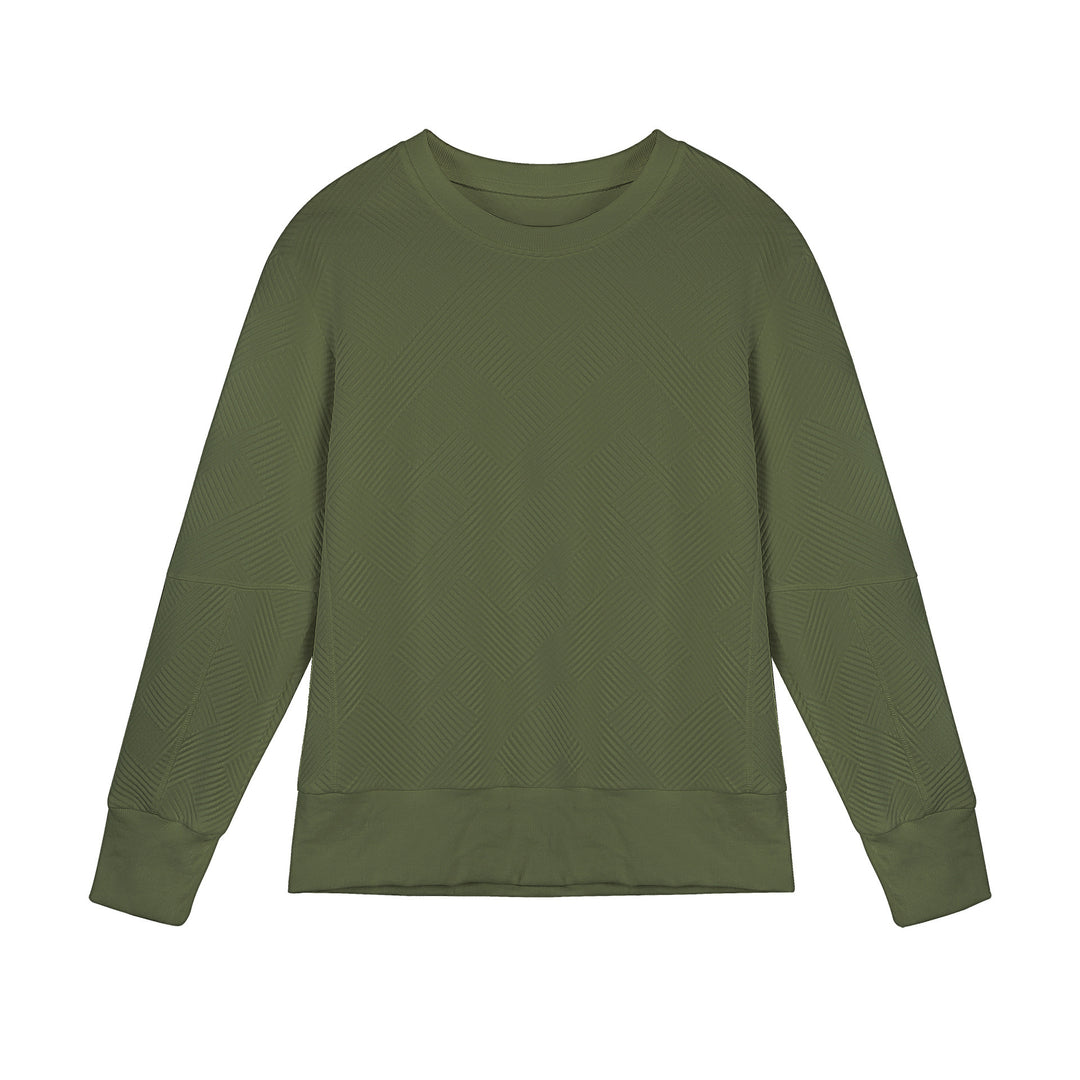 Sweatshirt for women with a trendy textured design and a high-quality cotton blend Lune London