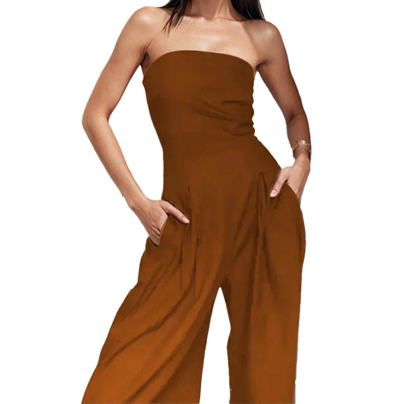 Robe de soirée élégante sans manches pour dames avec poches latérales Chic & Stil