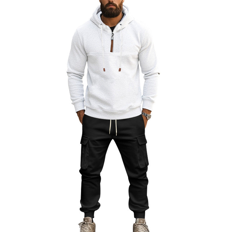 Men's casual hoodie with practical cargo pants Lune London