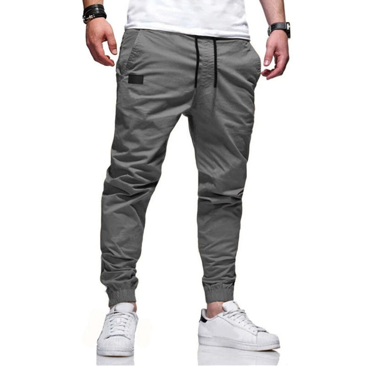 Men's Casual Cargo Pants with Tapered Cut and Practical Pockets Lune London