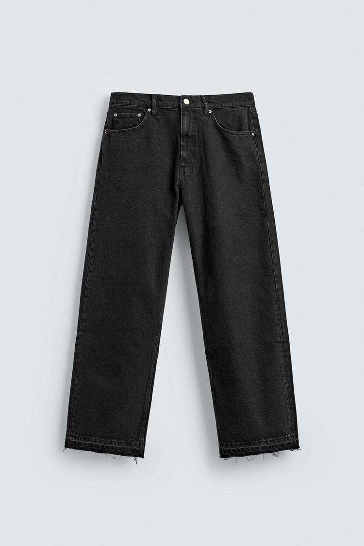 Men's straight-cut jeans with a high rise and vintage-washed effect Amarae