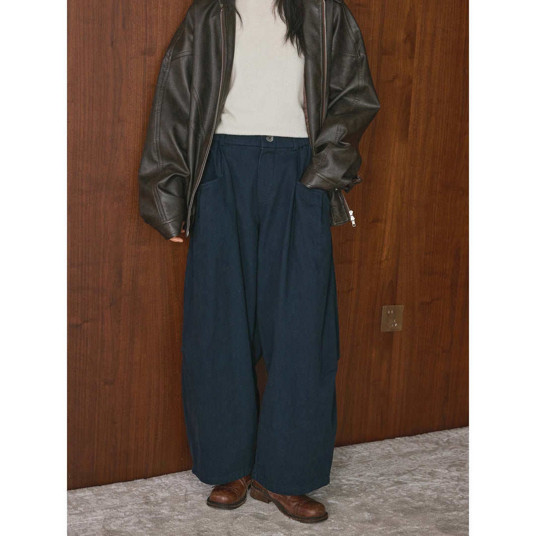 Women's High-Waisted Pleated Culottes with Insert Pockets Amarae