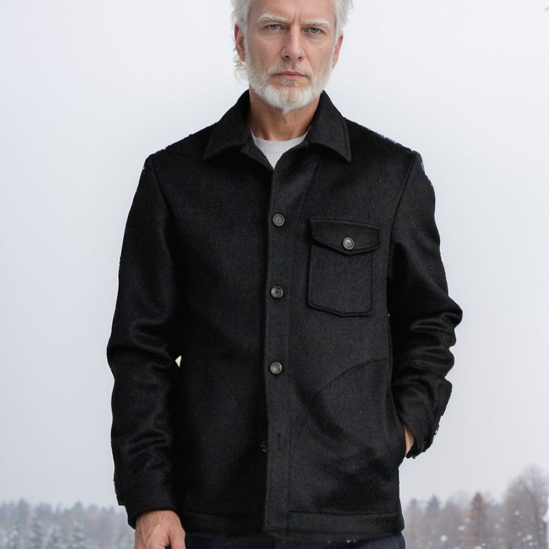 Wool jacket for men with practical pockets Lune London