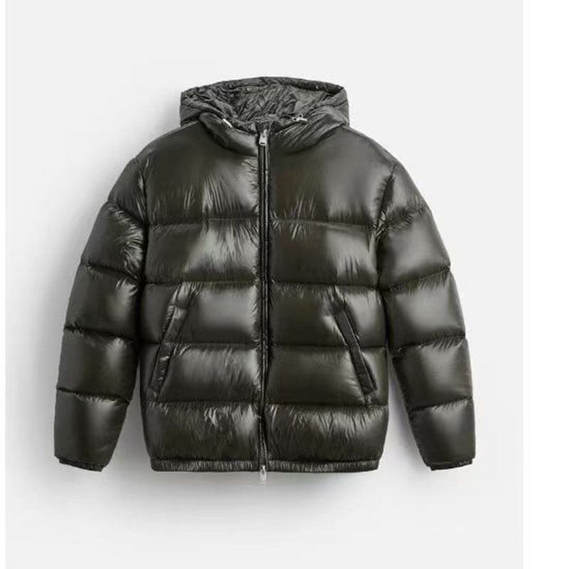 Ladies puffer jacket with high collar Amarae