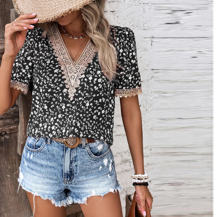 Ladies embroidered flower jacket Lune London