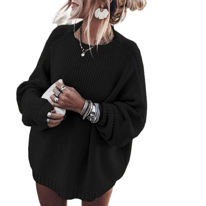 Ladies Oversized Knit Sweater Chic Und Stil