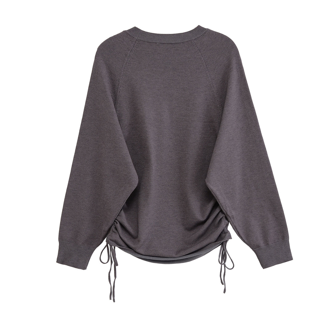 Women Sporty Sweater with Side Laces Lune London