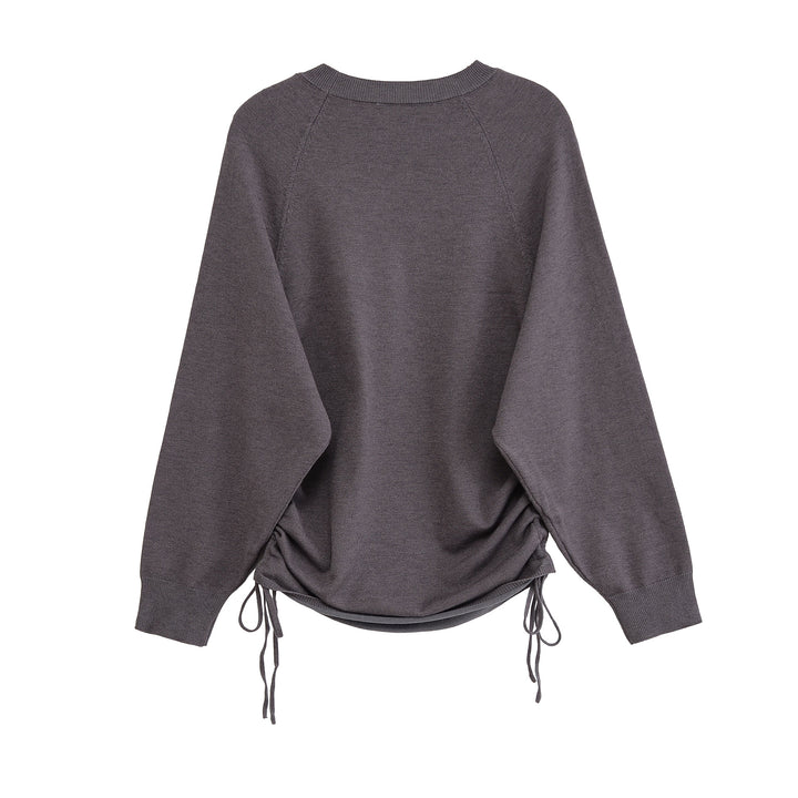 Women Sporty Sweater with Side Laces Lune London