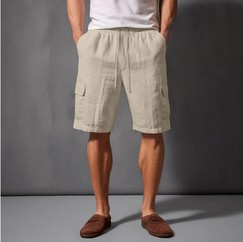 Multifunctional cargo shorts for men with comfortable side pockets and elastic waist Amarae
