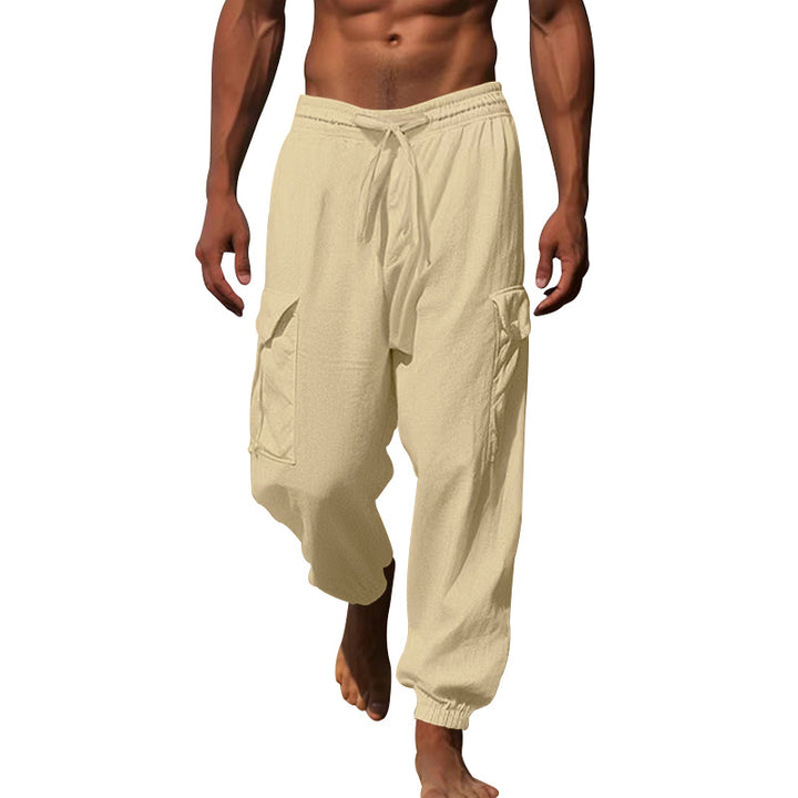 Men's cargo pants with elastic waistband and practical side pockets Lune London 1760050766