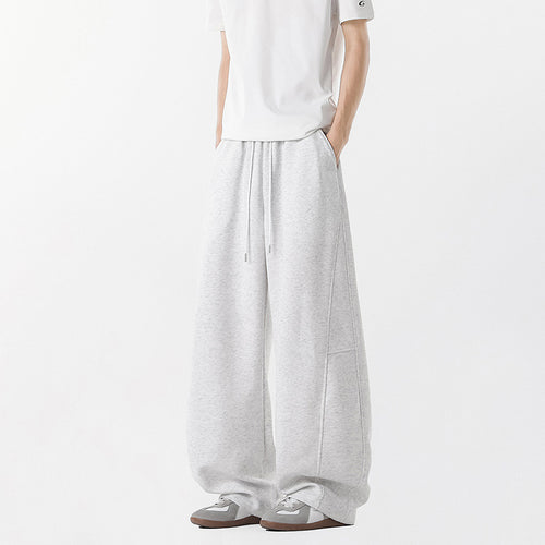Casual wide pants for men with elastic waistband and practical side pockets Amarae