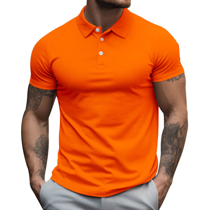 Short sleeve polo shirt for men in breathable cotton blend with moisture regulation technology Lune London