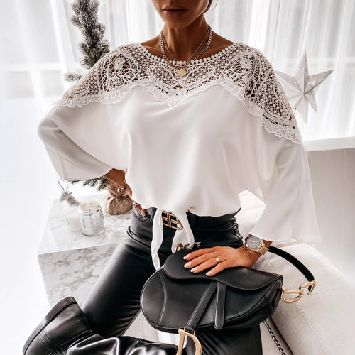 Ladies Elegant Lace Chic Blouse and Style
