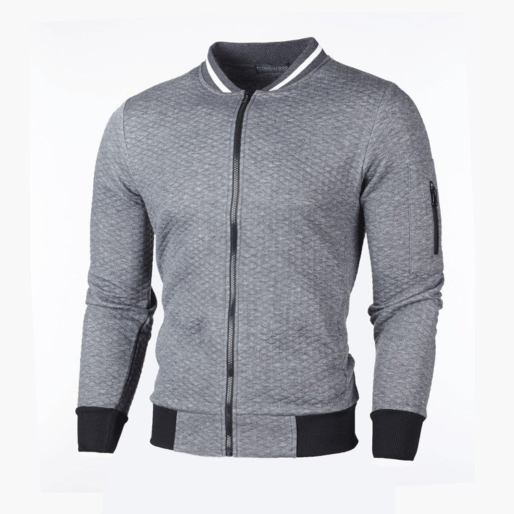 Lightweight sporty jacket for men with zipper and contrasting details Lune London