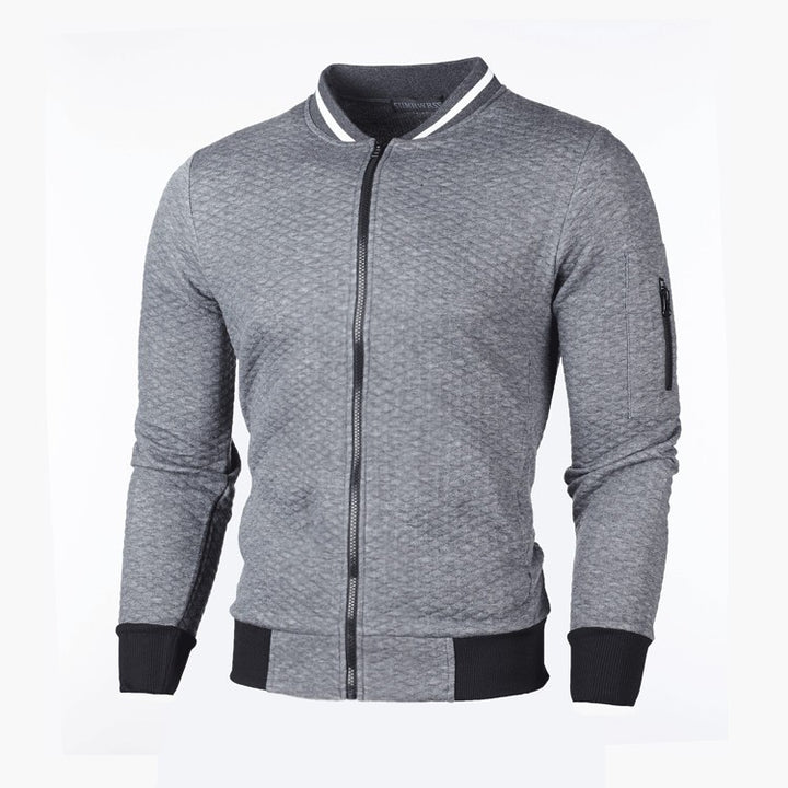 Lightweight sporty jacket for men with zipper and contrasting details Lune London