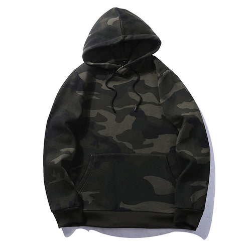 Casual hoodie for men with a modern camouflage design Amarae