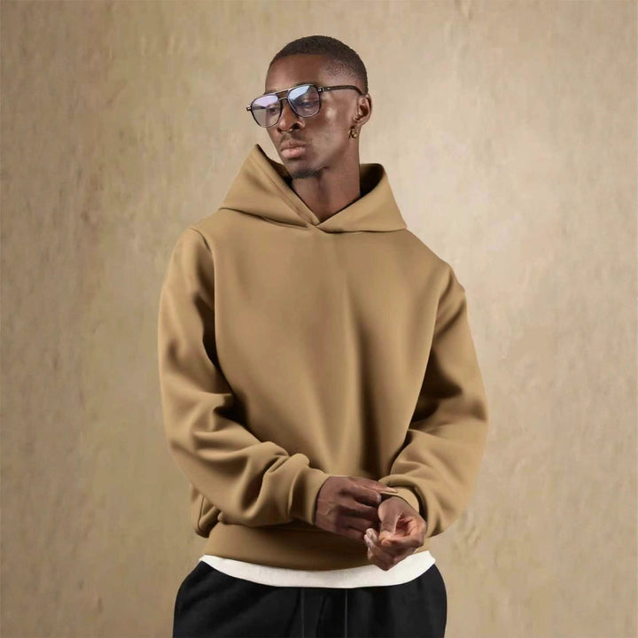 Casual hooded sweatshirt for men in soft material Lune London