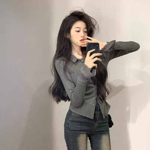 Women's long-sleeve shirt with fashionable flounce sleeves Chic & Stil