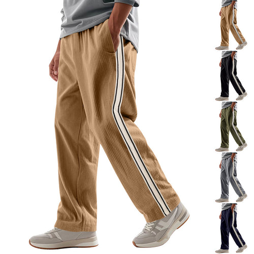 Amarae men's casual sports pants with side stripes
