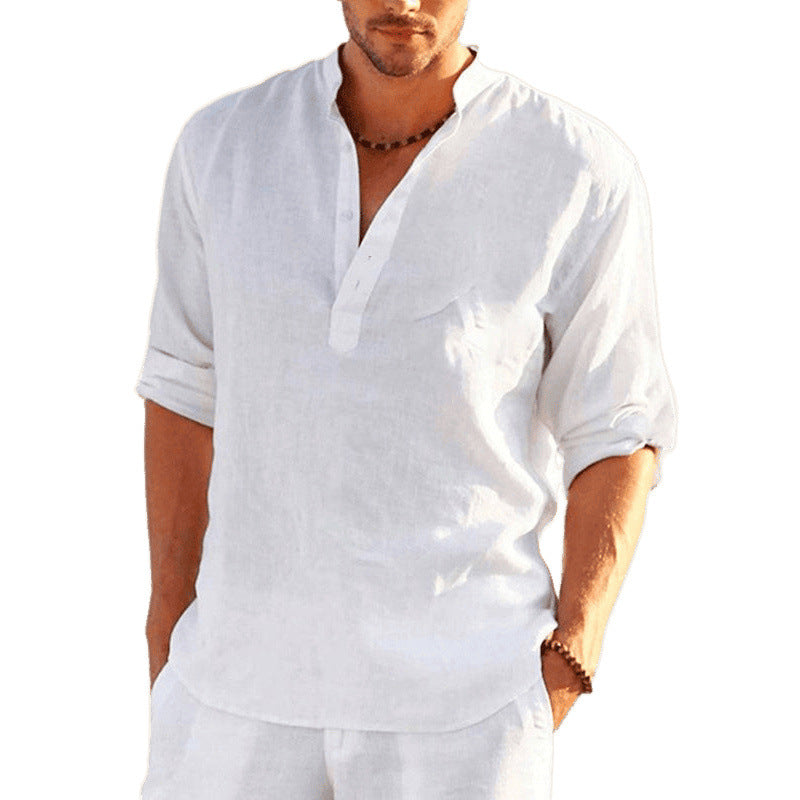 Elegant shirt for men embroidered with flowers Amarae