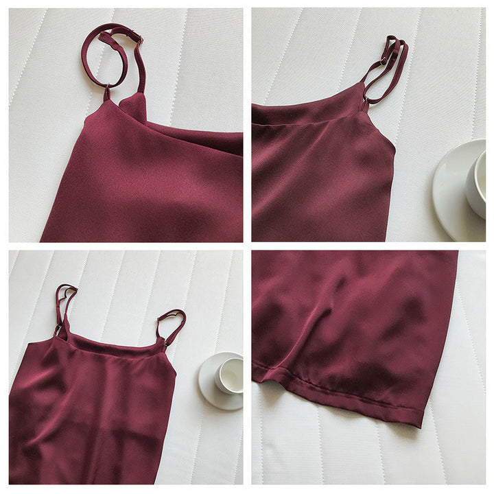 Ladies luxury satin top spaghetti Amarae