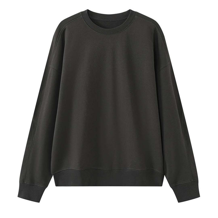 Women's Loose Sweatshirt made of French Terry with extended back hem and dropped shoulder Amarae